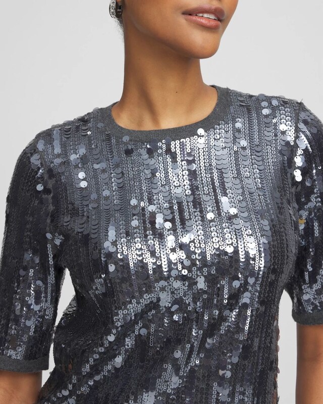 Sequin Pullover Sweater - image 4